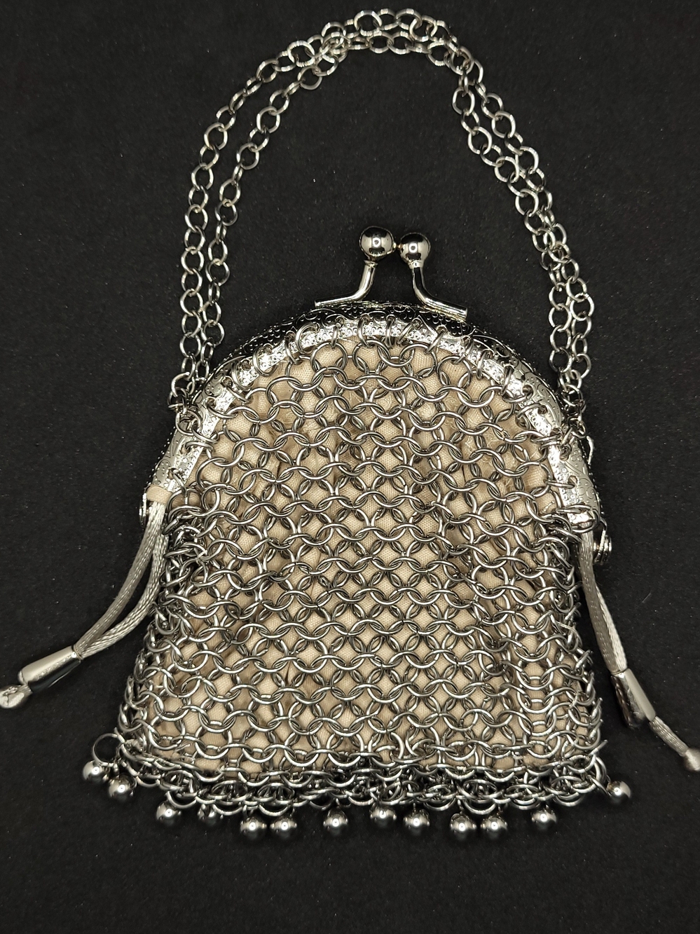 Vintage Stainless Steel Chainmail Clutch